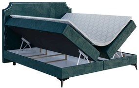 Kontinentálna posteľ 140 cm Lexa (morská) (s matracom a úl. priestorom). Vlastná spoľahlivá doprava až k Vám domov. 1043386