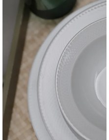 Jedálenská sada 18 ks biela/porcelán