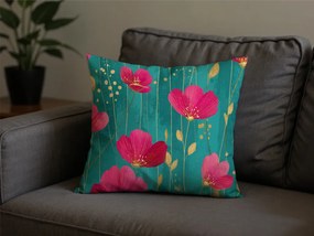 Bavlnená obliečka na vankúš VIVIDELLE POLY 45x45 cm, zelená