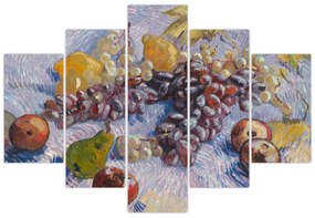 Obraz - Vincent van Gogh, Grapes, Lemons, Pears, and Apples, reprodukcia (150x105 cm)