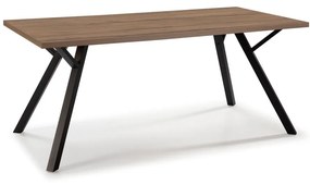 Jedálenský stôl s doskou v dekore orechového dreva 90x160 cm Paola - Marckeric