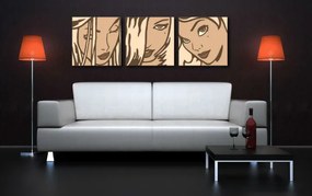 Ručne maľovaný POP Art obraz LICHTENSTEIN | rôzne rozmery