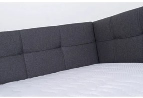 Čalúnená posteľ s úložným priestorom bez matraca MARIA PETITE 120x200 cm sivá