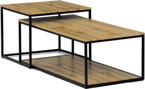 Sada 2 konferenčných stolíkov CT-X7123 OAK