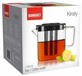 Banquet Kanvica sklenená s filtrom KIRSTY, 0,75 l