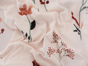 Obliečka Mako jersey 70 × 90 cm – Vlčie maky béžové