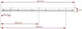 JAKS STROPNÝ SUŠIAK NA BIELIZEŇ ČIERNY, 6 - TYČOVÝ, 150 CM