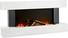 Klarstein Studio Light & Fire 1, elektrický krb, 1000/2000 W, MDF, diaľkové ovládanie, biely