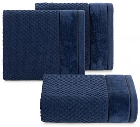 BAVLNENÝ UTERÁK FRIDA 70X140 CM TMAVOMODRÁ