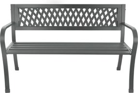 Hliníková záhradná lavička 125 x 53 x 77 cm