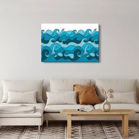 Obraz - Abstrakcia, more (90x60 cm)
