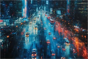 Obraz - Veľkomesto, olejomaľba (90x60 cm)