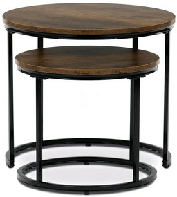 Autronic BONTEC Odkladací stolík 53x53x46cm, mdf, divoký dub, CT-G1145 OAK Farba: Hnedá