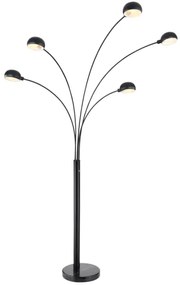 Globo 58228NB - Stojacia lampa SEYMOUR 5xE14/40W/230V čierna