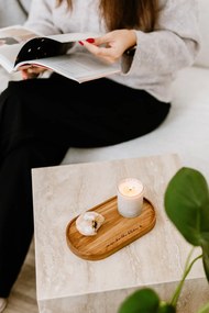 Bella Rose Dřevěný servírovací tácek Moje chvilka klidu – menší