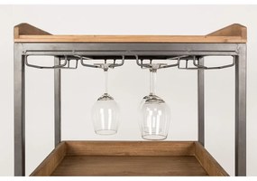 Vinotéka z jedľového dreva White Label Edgar