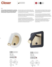 Redo 01-3090 - LED Nástenné bodové svietidlo CLOSER LED/6W/230V čierna