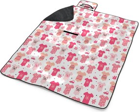 Sablio Plážová deka Ružové oblečky: 200x140 cm