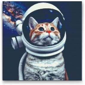 Gario Diamantové maľovanie Chcem byť astronautom Rozmery: 80 x 80 cm, Rámovanie: S vnútorným rámom, Diamanty: Štvorcové