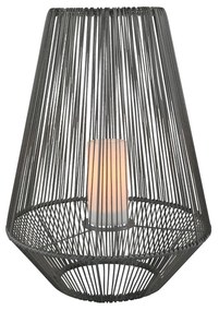 Solárna stolná LED lampa Mineros, sivá, 51 cm