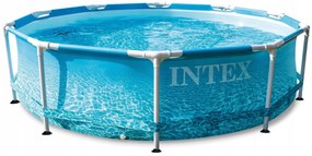 Intex Záhradný bazén INTEX 28208 Beachside Metal Frame 305 x 76 cm s kartušovou filtráciou 28208