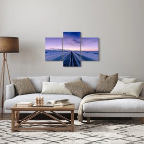Obraz cesty v zime (90x60 cm)