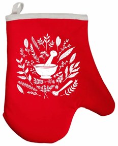 Kuchynská rukavica Herbcrush EMI, červená