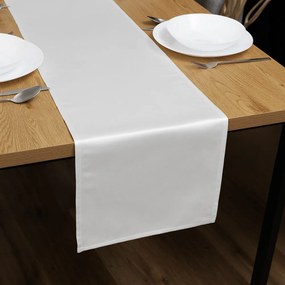 Biante Saténový behúň na stôl polyesterový Satén LUX-011 Strieborný 20x120 cm