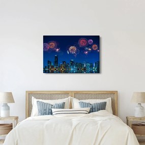 Obraz - Ohňostroj v Miami (90x60 cm)