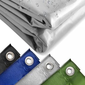 JAGO plachta 650 g/m², hliníkové oká, sivá, 4 x 8 m