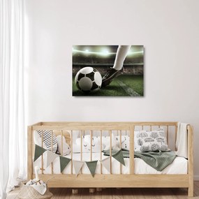 Sklenený obraz - Futbalová lopta (70x50 cm)