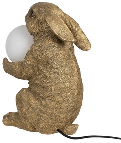 Detská zlatá stolná lampa ZAJAC 35*27