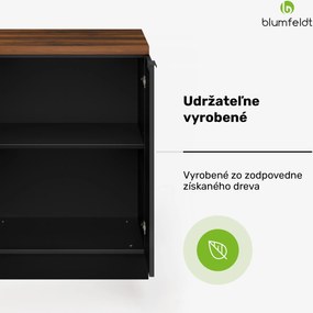 Blumfeldt WoodVista policový regál, Praktické usporiadanie políc, Ľahko udržiavateľné materiály, úložný priestor