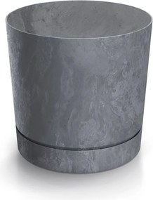 Kvetináč TUBOS P s betónovým efektom odtieň marengo matný