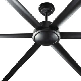 FARO 34207 - Stropný ventilátor ROTTERDAM XXL čierna pr.250 cm + diaľkové ovládanie