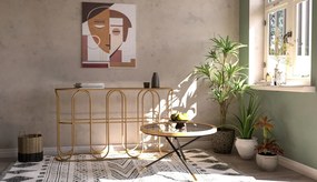 Konferenční stolek Saint Barth 80 cm hnědo-černý