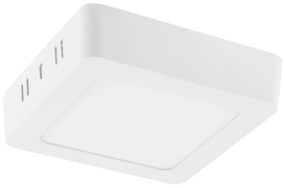 LED svietidlo na povrchovú montáž White Square 6W 360lm 4000K Neutral ECOLIGHT