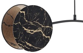 Luster na lanku MOTIF 2xE27/15W/230V čierna/zlatá
