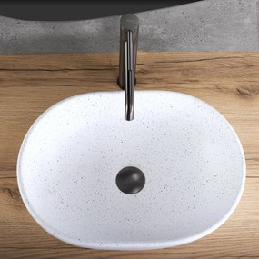 Rea Amelia Warm, umývadlo na dosku 480x345x135 mm, imitácia kameňa, REA-U3001