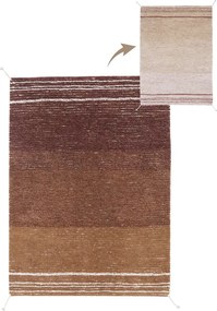 Bavlnený koberec v tehlovej farbe 170x240 cm Twin Toffee – Lorena Canals