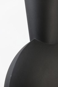 Veľká kovová váza KAVANDU, matt black, (S) Ø13x40 cm,