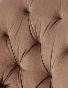 Jedálenská stolička Wallace - zamat - Hnedá