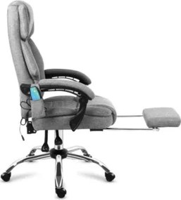 Masážne kancelárske kreslo Boss 6.0 sivé