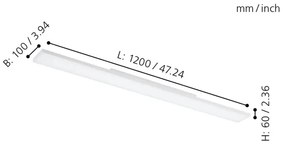 Eglo 32349 - LED RGBW Stmievateľné stropné svietidlo TURCONA-C LED/34W/230V + diaľkové ovládanie