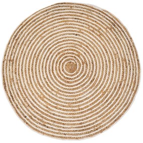 Jutový okrúhly koberec v prírodnej farbe ø 100 cm Natur – Casa Selección