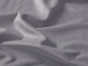 Biante Veľký zamatový oválny obrus Velvet Premium SVP-013 Sivý 200x240 cm