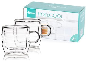 4Home Termo pohár Stripe Hot&Cool 250 ml, 2 ks