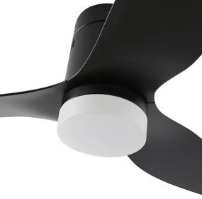ZEVENTI - LED stropný ventilátor PADUA LED/18W/230V Wi-Fi Tuya čierny + diaľkový ovládač