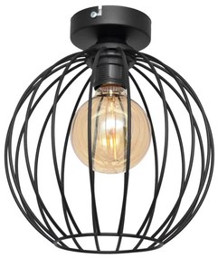 Prisadený luster MERCURE 1xE27/15W/230V pr. 24 cm čierna