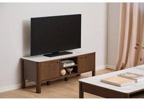 Hnedý TV stolík v dekore duba 120x45x40 cm Southampton – Actona